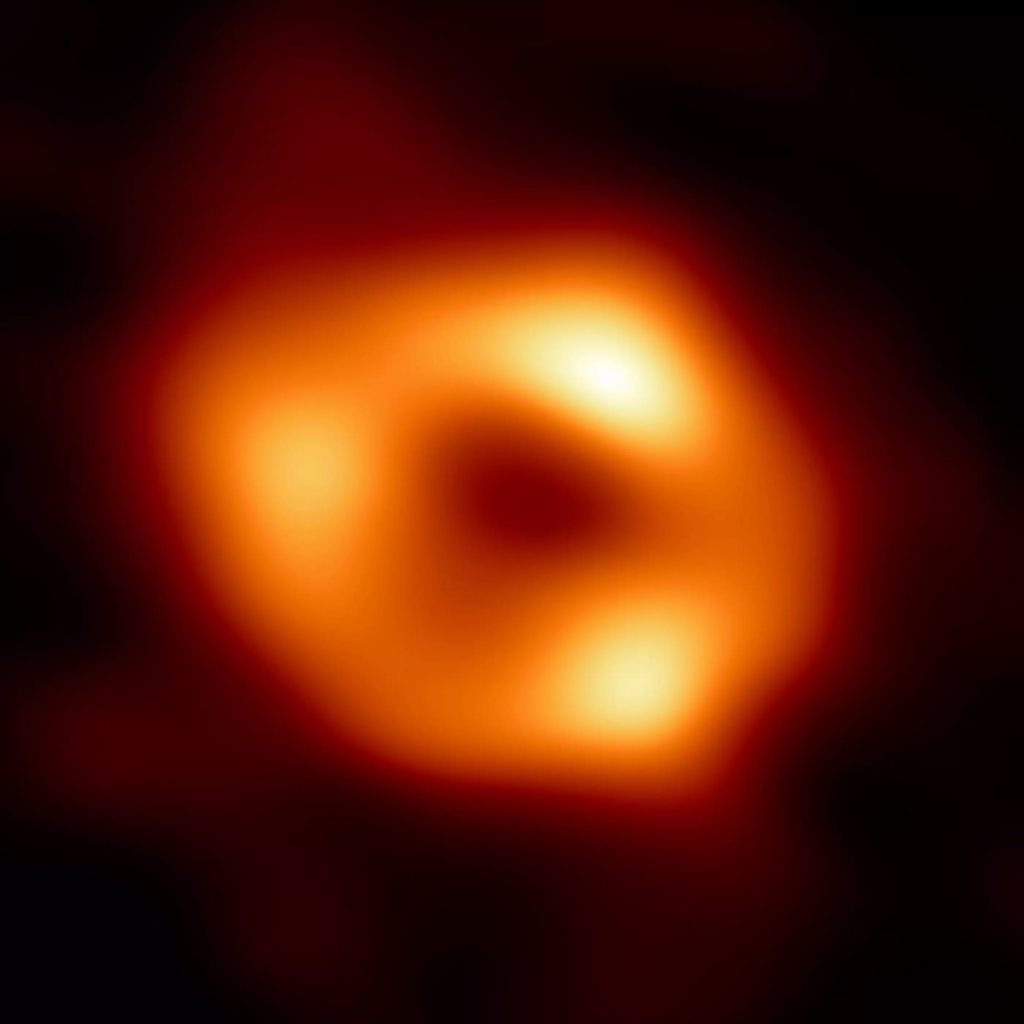 Aufnahme des Schwarzen Lochs im Zentrum unserer Milchstraße, Sagittarius A*.