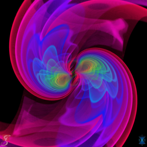 Gravitationswellen © W. Benger, Max-Planck-Institut für Gravitationsphysik (Albert-Einstein-Institut) und Zuse Institut Berlin