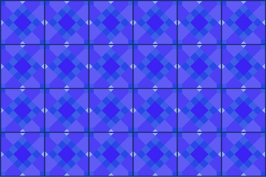 Two-dimensional tile pattern