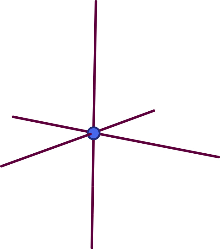 Knoten mit sechs Linien