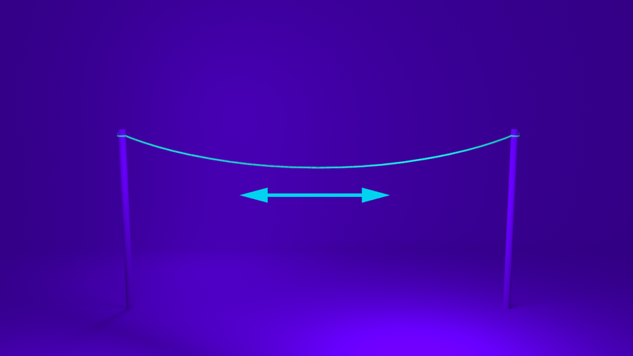 Rope viewed as one-dimensional line