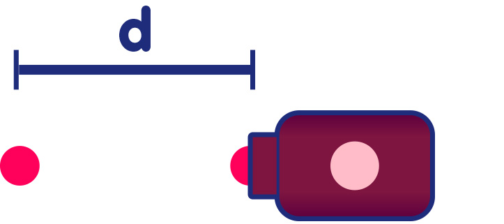 Doppler effect: non-moving sender, intervall 