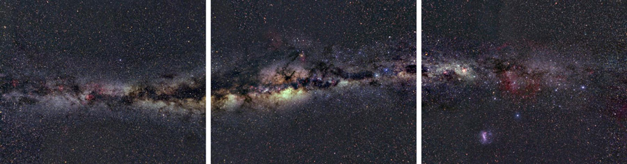 Descent into a black hole: looking at the Milky Way